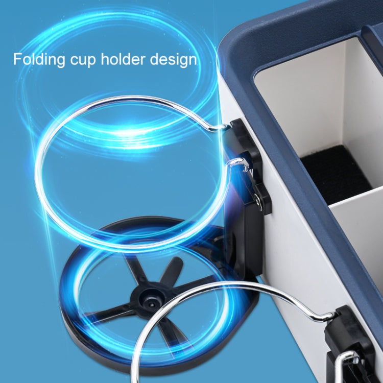 Car Multifunctional Storage Box Water Cup Holder (Blue)