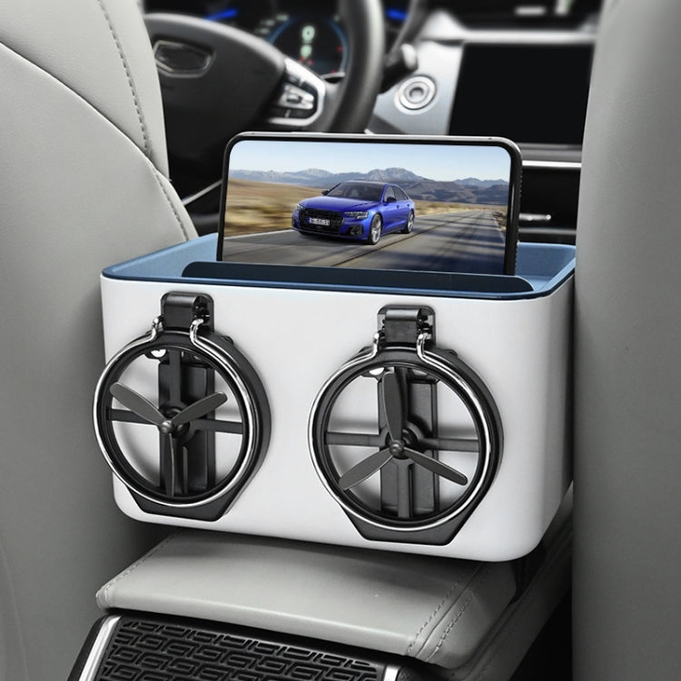 Car Multifunctional Storage Box Water Cup Holder (Blue)