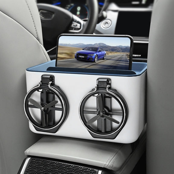 Car Multifunctional Storage Box Water Cup Holder (Blue)