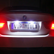 1 Pair DC12V 0.4W 3LEDs SMD-5630 Car / Motorcycle License Plate Light, Cable Length: 27cm (Green Light)