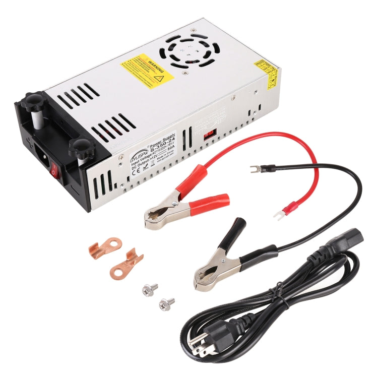 S-350-24 DC24V 350W 14.6A DIY Regulated DC Switching Power Supply Power Step-down Transformer with Clip, US Plug