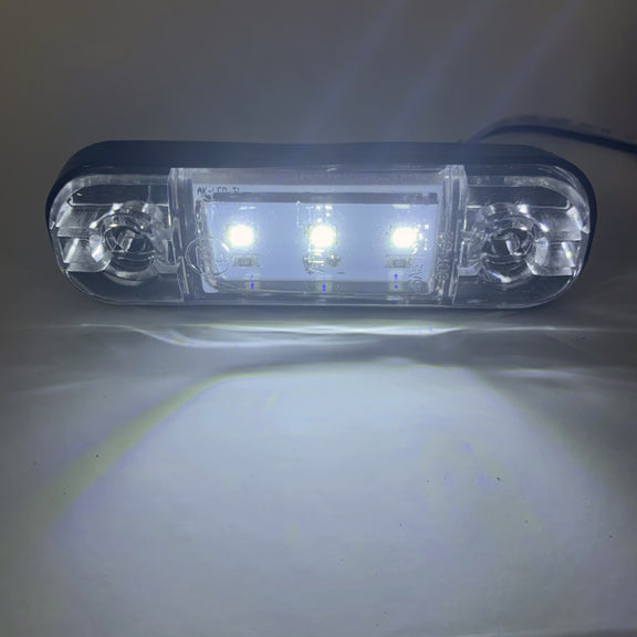 5 PCS MK-327 Car / Truck 3LEDs Side Marker Indicator Light Tail Light (White Light)