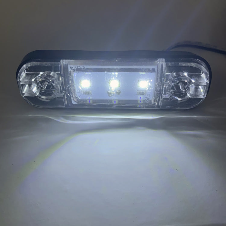 5 PCS MK-327 Car / Truck 3LEDs Side Marker Indicator Light Tail Light (White Light)
