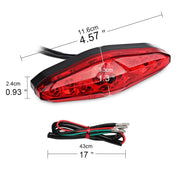 2 PCS KC-WD-NEW-3X Motorcycle LED Brake Light Running Lamp (Transparent)