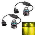 1 Pair 9005 27W / DC12V Car Aluminum Alloy Flashing LED Headlight (Gold Light) - LED Headlamps by PMC TechLife | Online Shopping South Africa | PMC TechLife | Buy Now Pay Later Mobicred