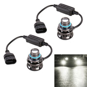 1 Pair 9006 27W / DC12V Car Aluminum Alloy Flashing LED Headlight (White Light)