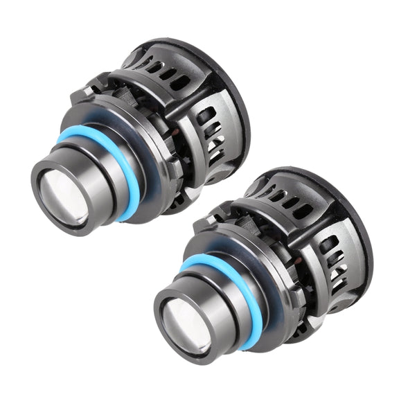 1 Pair 9006 27W / DC12V Car Aluminum Alloy Flashing LED Headlight (White Light)