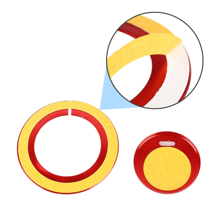 Car Engine Start Key Push Button Ring Trim Sticker for Infiniti (Red)
