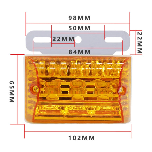 4 PCS ZS-6001 DC24V Car / Truck Side Marker Indicator Lights Bulb Lamp (Colorful Light)
