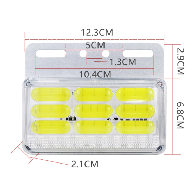 4 PCS ZS-9001 DC24V 9D Water-resistant Car / Truck Side Marker Indicator Lights Bulb Lamp (Blue Light)