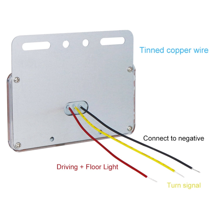 4 PCS ZS-9001 DC24V 9D Water-resistant Car / Truck Side Marker Indicator Lights Bulb Lamp (Blue Light)