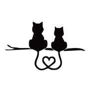 20 PCS Car Body Bumper Cat Vinyl Decal Window Sticker, Size: 17.8x10.8cm (Black)
