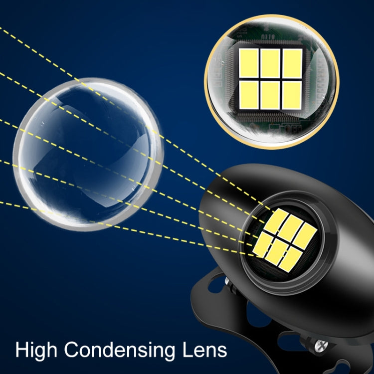 Car Adjustable LED Super Bright Reversing Light (Black)