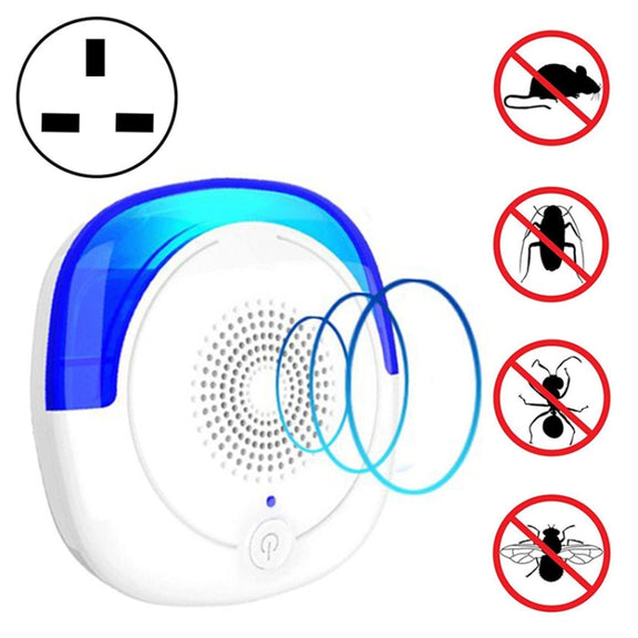 Ultrasonic Outdoor Animal Repellent, UK Plug