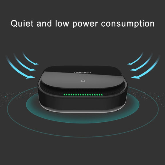 XJ-008 Car Negative Ion USB Air Purifier, Basic Version (Black)