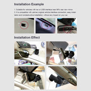 Car WiFi Dual Camera Hidden 360 Degree Rotation Car Driving Recorder
