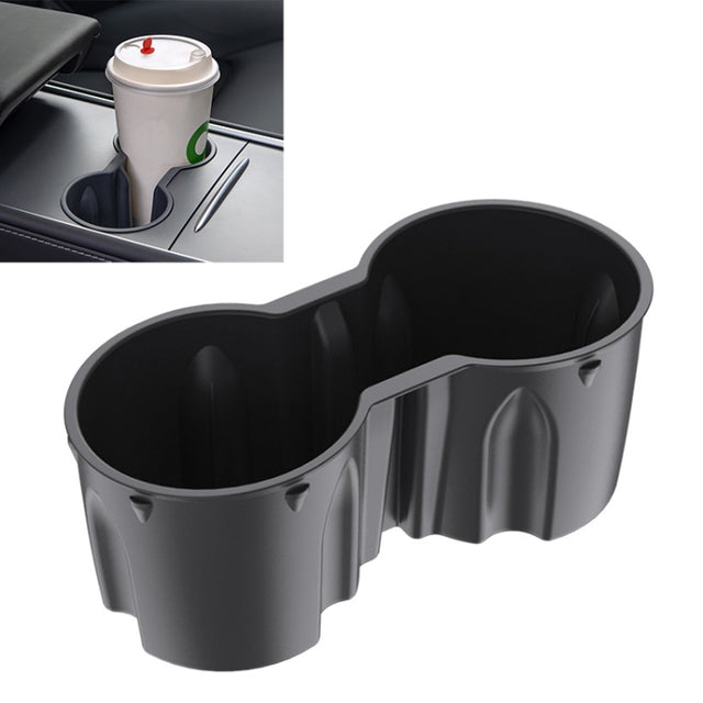 SHUNWEI SD-1054 Car Water Cup Holder for Tesla Model 3 / Y 2021-2022(Black)