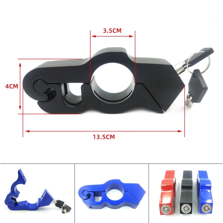 Motorcycle Aluminum Alloy Throttle Handle Lock (Blue)