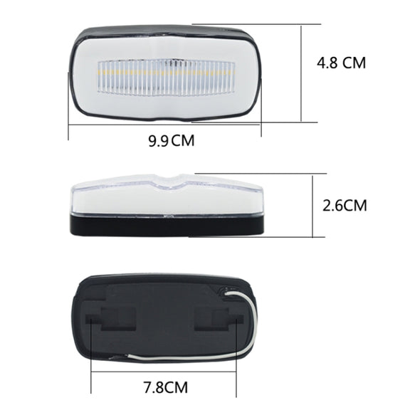2 PCS MK-190 Truck LED Side Marker Light (White Light)