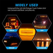 2 PCS MK-190 Truck LED Side Marker Light (White Light)