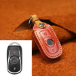 For Buick Car Cowhide Leather Key Protective Cover Key Case, Four Keys Version (Red) - Car Key Cases by PMC TechLife | Online Shopping South Africa | PMC TechLife | Buy Now Pay Later Mobicred