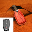 For Chevrolet Car Cowhide Leather Key Protective Cover Key Case, Three Keys Version (Red) - Car Key Cases by PMC Jewellery | Online Shopping South Africa | PMC Jewellery | Buy Now Pay Later Mobicred