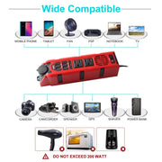 12V to 110V 200W Car Correction Sine Wave Inverter, US Plug