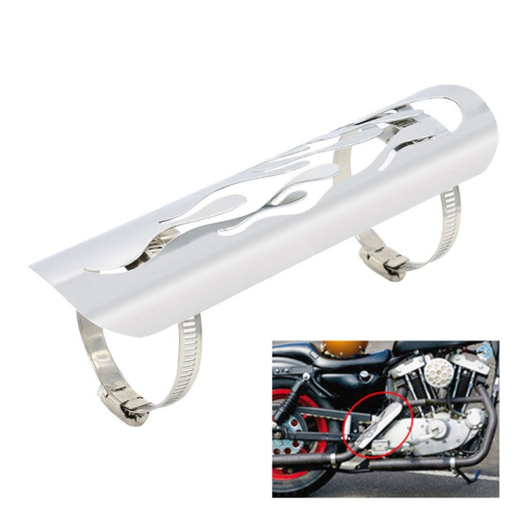 Motorcycle Modification Accessories Universal Retro Exhaust Pipe Heat Shield (Black)