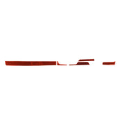 Car Carbon Fiber Center Control Decorative Sticker for Chevrolet Camaro 2017-2019, Right Drive (Red)