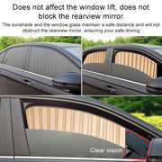 4 in 1 Car Auto Sunshade Curtains Windshield Cover Set (Gold)