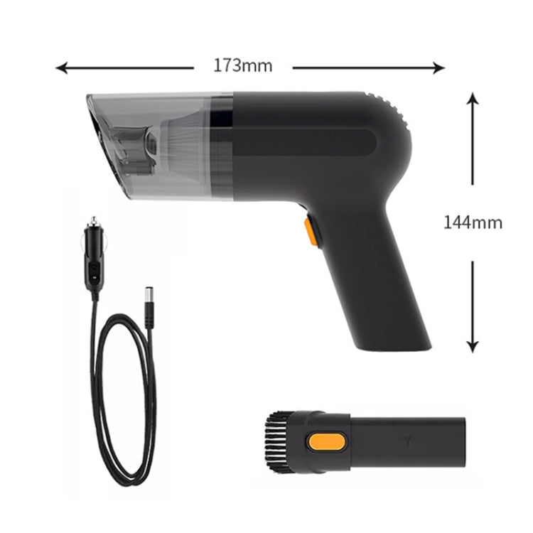 Car Portable Handheld Powerful Vacuum Cleaner Style: Wired(Black)
