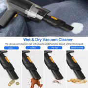 Car Portable Handheld Powerful Vacuum Cleaner Style: Wireless (Green)