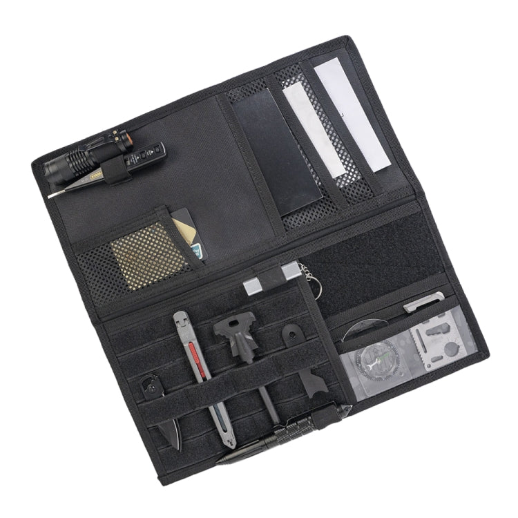 Car Sun Visor Storage Bag Glasses Frame Bill Clip (Black)