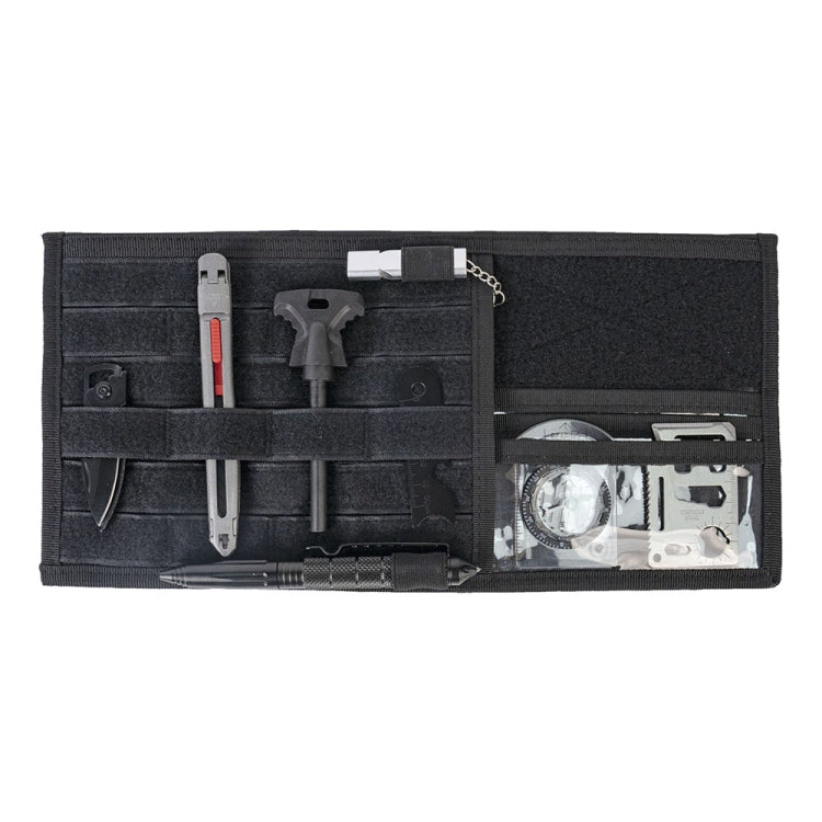 Car Sun Visor Storage Bag Glasses Frame Bill Clip (Black)