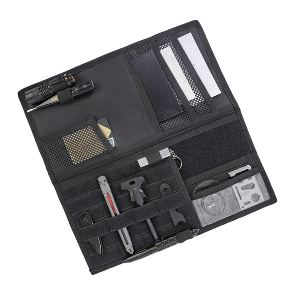 Car Sun Visor Storage Bag Glasses Frame Bill Clip (Black)