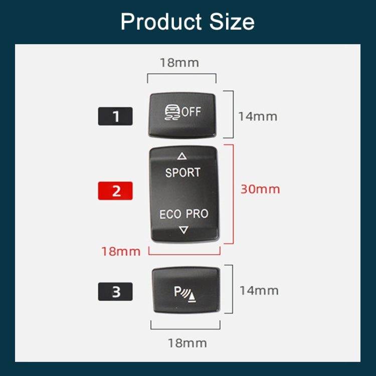 For BMW 3 Series Left Driving Car Central Control Multi-function ESP Button 6131 9252 912(Black)