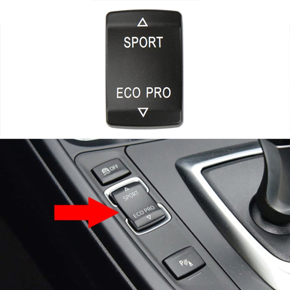 For BMW 3 Series Left Driving Car Central Control Multi-function Sport Button 6131 9252 912(Black)