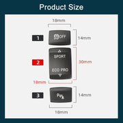 For BMW 3 Series Left Driving Car Central Control Multi-function Sport Button 6131 9252 912(Black)
