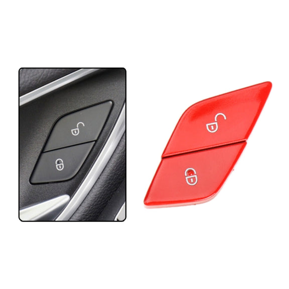 For Mercedes-Benz E-Class 2016-2021 Left Driving Car Left Side Door Lock Switch Buttons 2059055251 (Red)