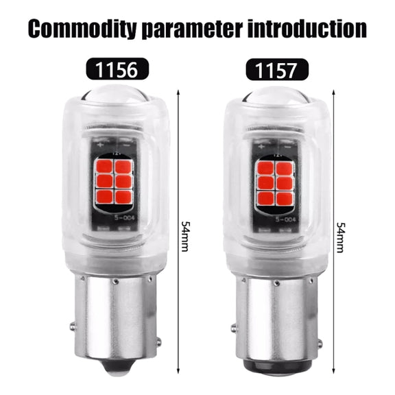 2pcs 1156 DC12V / 2.16W / 0.18A / 480LM Car LED Turn Signal Light(White Light)