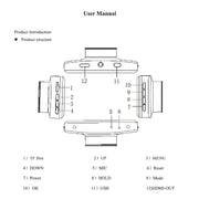 F9 Car Front and Rear Dual Camera HD Infrared Night Vision Car Driving Recorder