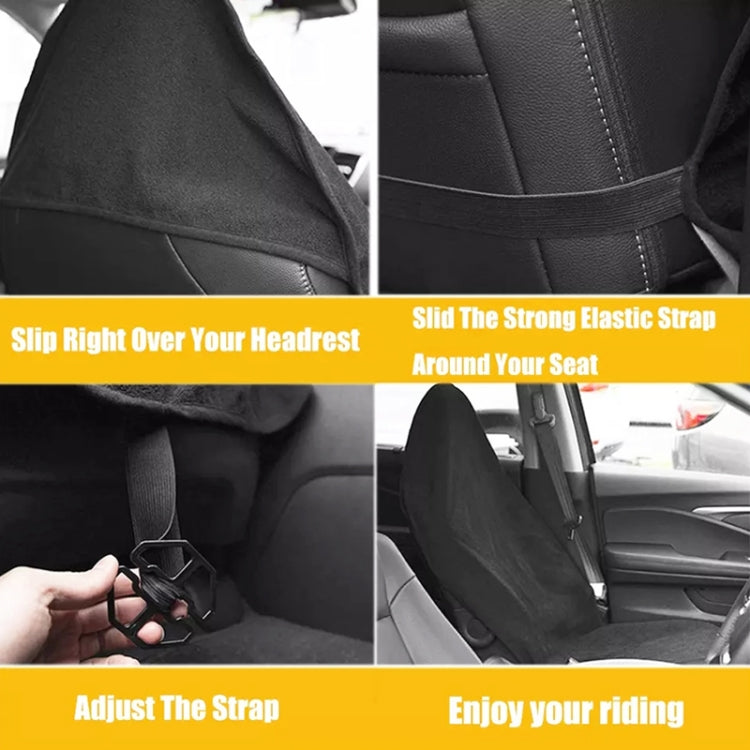 Car Universal Water-resistant Anti-skid Seat Cover (White)