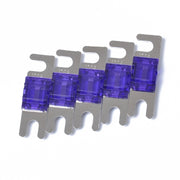 5 PCS Car Audio AFS Mini ANL 100Amp Fuse Nicked Plated