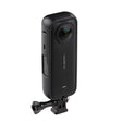 For Insta360 X4  PC Plastic Protective Frame with Adapter Mount & Screw (Black) - Mount & Holder by PMC TechLife | Online Shopping South Africa | PMC TechLife | Buy Now Pay Later Mobicred