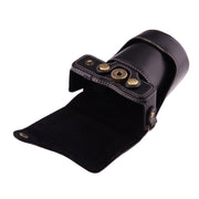 Full Body Camera PU Leather Case Bag with Strap for Canon EOS M10(Black)