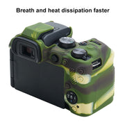 For Canon EOS R10 Soft Silicone Protective Case (Camouflage)