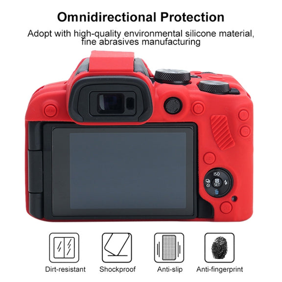 For Canon EOS R10 Soft Silicone Protective Case (Red)