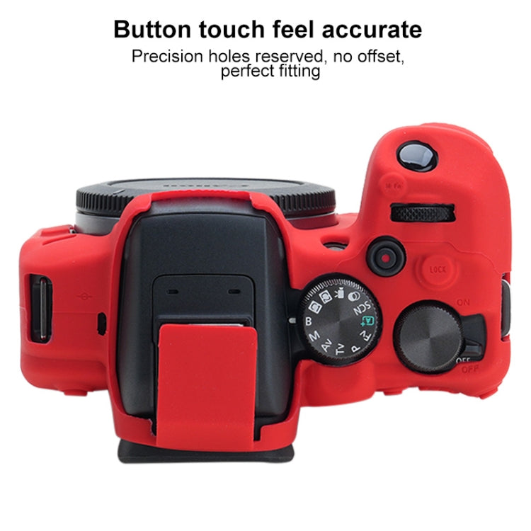 For Canon EOS R10 Soft Silicone Protective Case (Red)