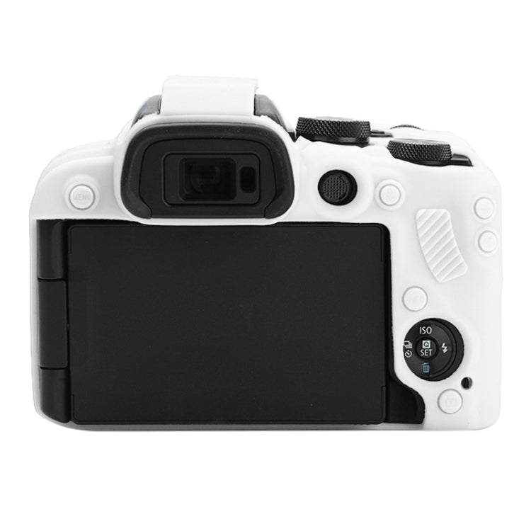 For Canon EOS R10 Soft Silicone Protective Case (White)