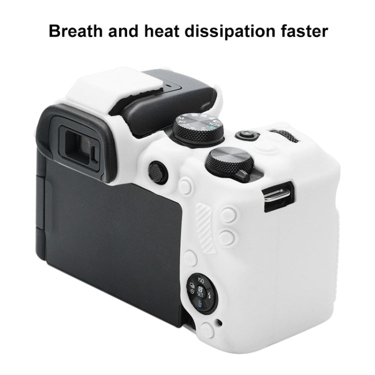 For Canon EOS R10 Soft Silicone Protective Case (White)